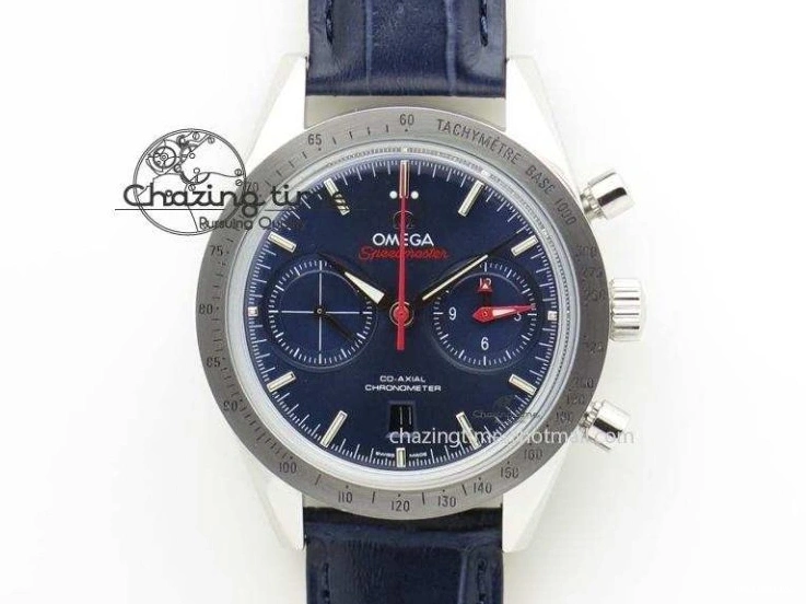 0409 Chic Constellation 131.33.41.21.03.001 SS RG TW Best Edition Blue Dial On Gummy Strap A 7872
